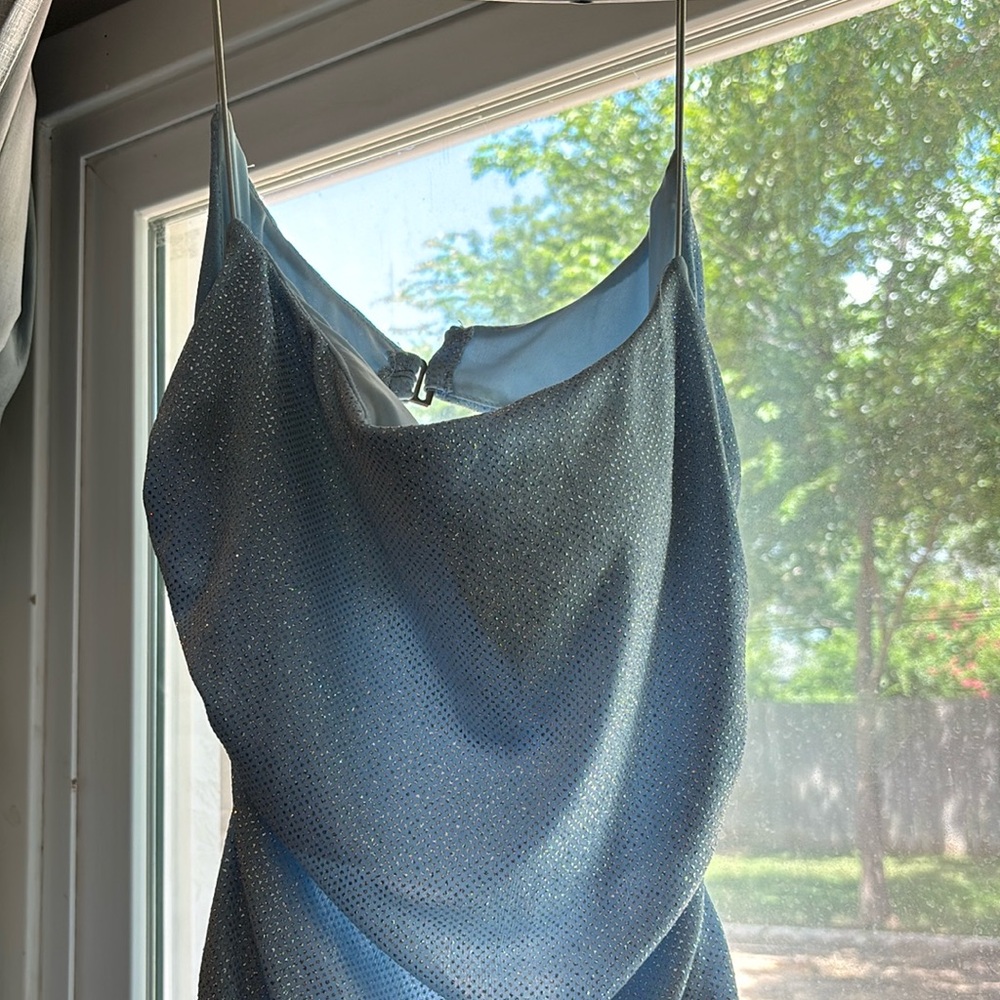 Blue prom dress